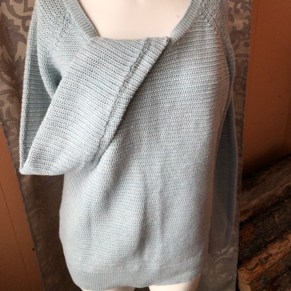 LOFT soft blue/gray sweater NWOT - Picture 2 of 5